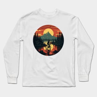 Cycling in the mountains Long Sleeve T-Shirt